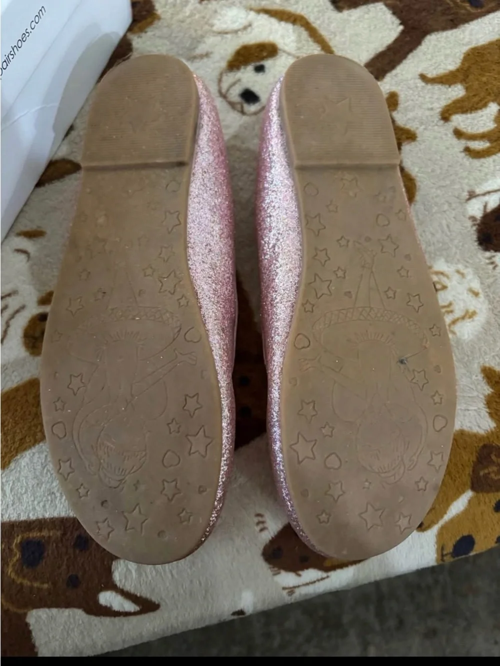 Sparkling Pink Glitter Mary Jane Shoes for Kids size 4